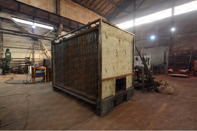 Твердотопливный котел 1.16 МВт - изготовление