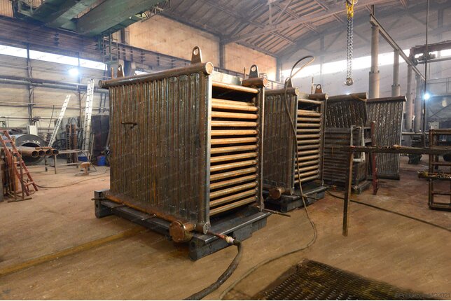 Промышленный котел 470 кВт уголь дрова - изготовление