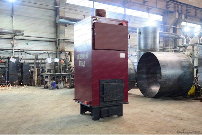 Котел 200 кВт твердотопливный водогрейный